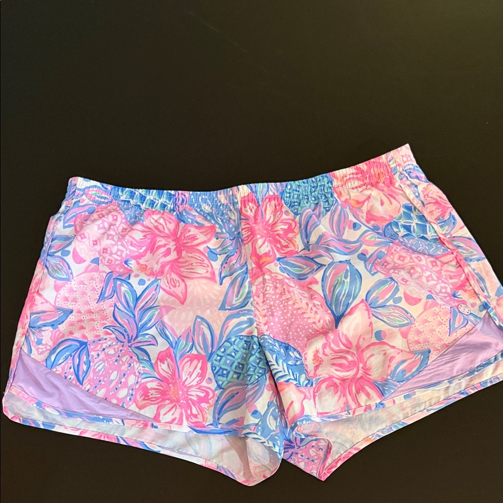 Floral Pink and Blue Women's Shorts